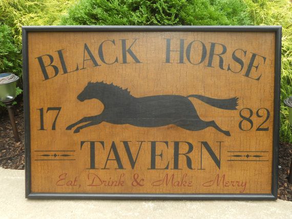 Black Horse Tavern Sign