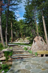 stone walkway in the mountains