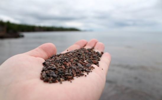 beach sand at Lake Superior