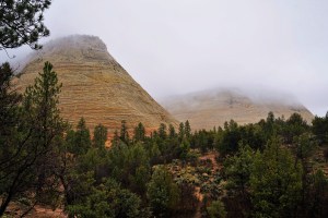 Zion National Park Mesas in the Mist