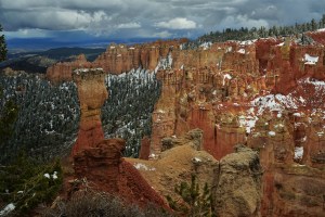 Hoodoos in the snow