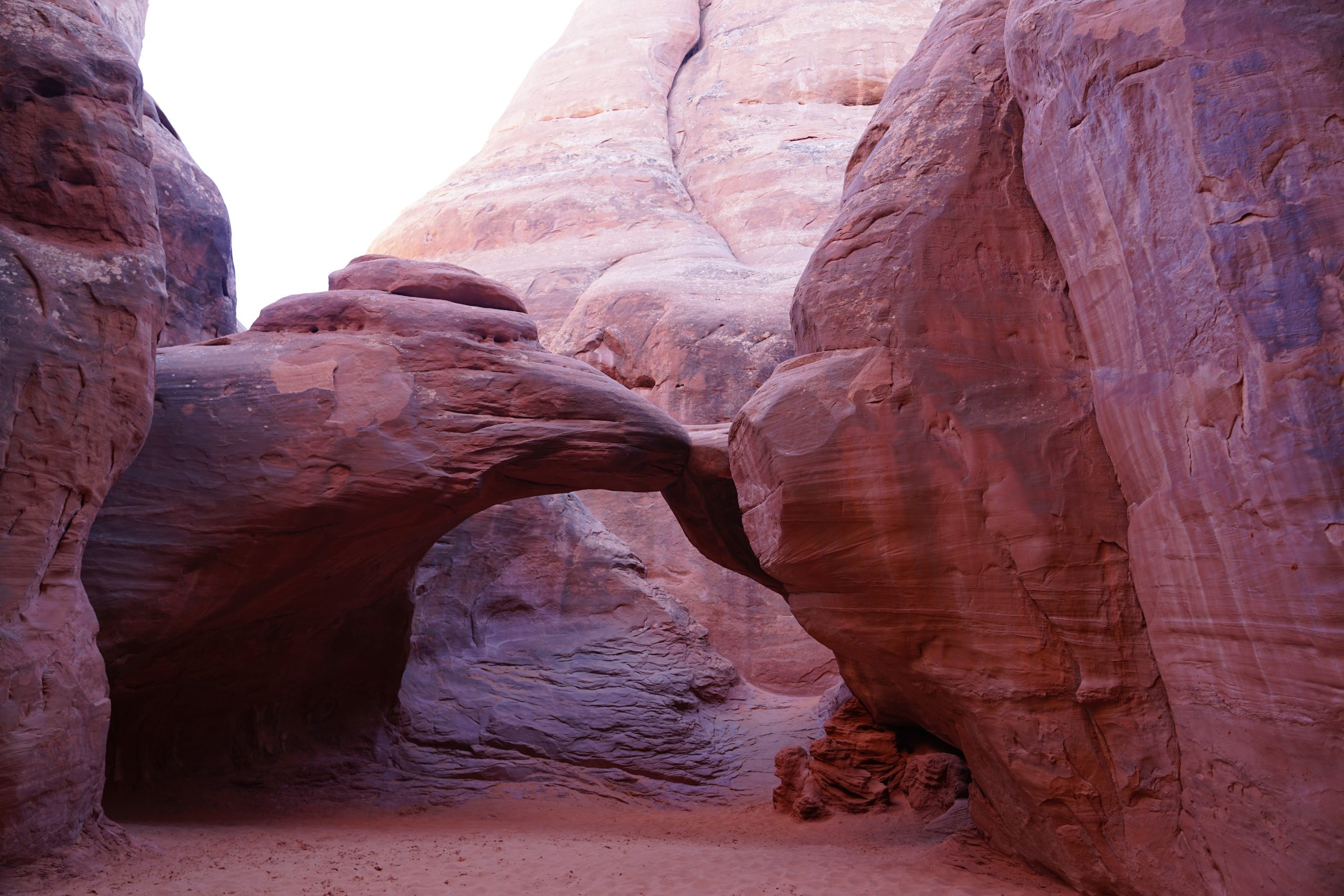 pink sandstone slot canyon