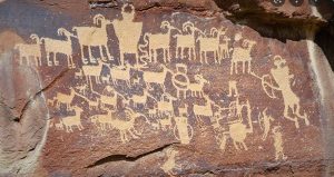 Sandstone rock art